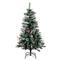 4.5ft. Unlit Snow Tipped Pine & Berry Artificial Christmas Tree